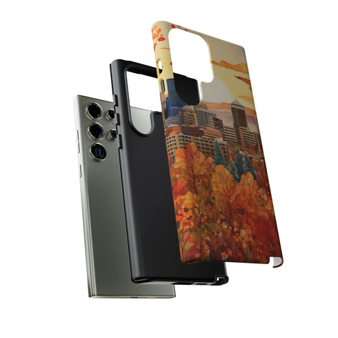 An Urban Autumn Overlook - Impact Resistant Phone Case